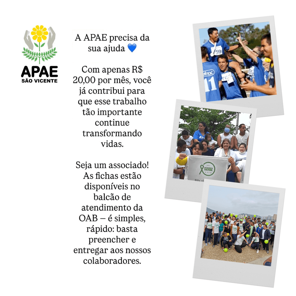 💙 A APAE precisa da sua ajuda