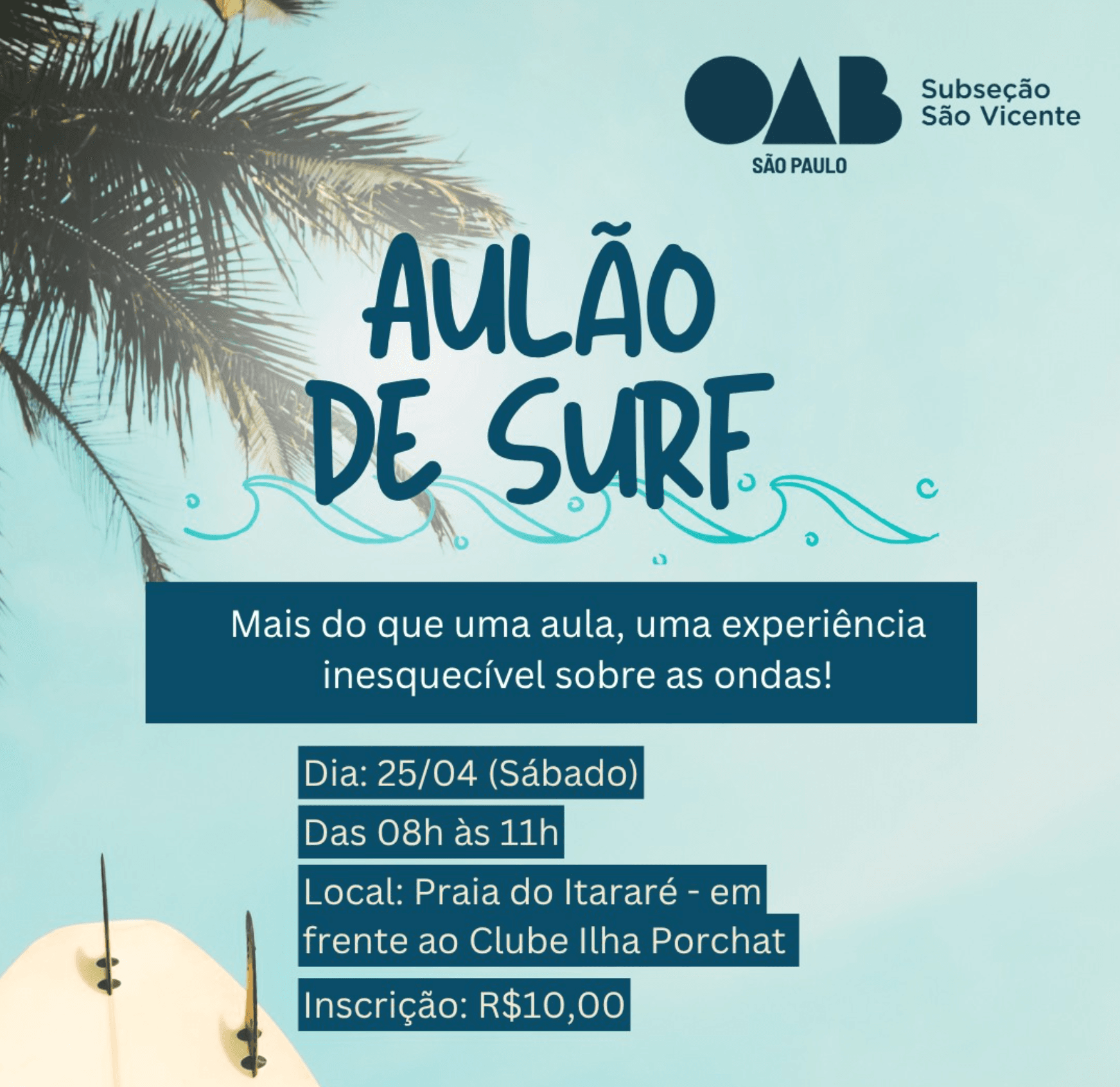 Aulão de Surf – OAB São Vicente