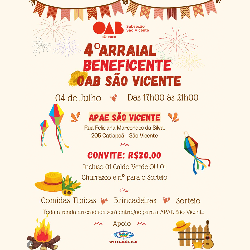 4º Arraial Beneficente OAB São Vicente