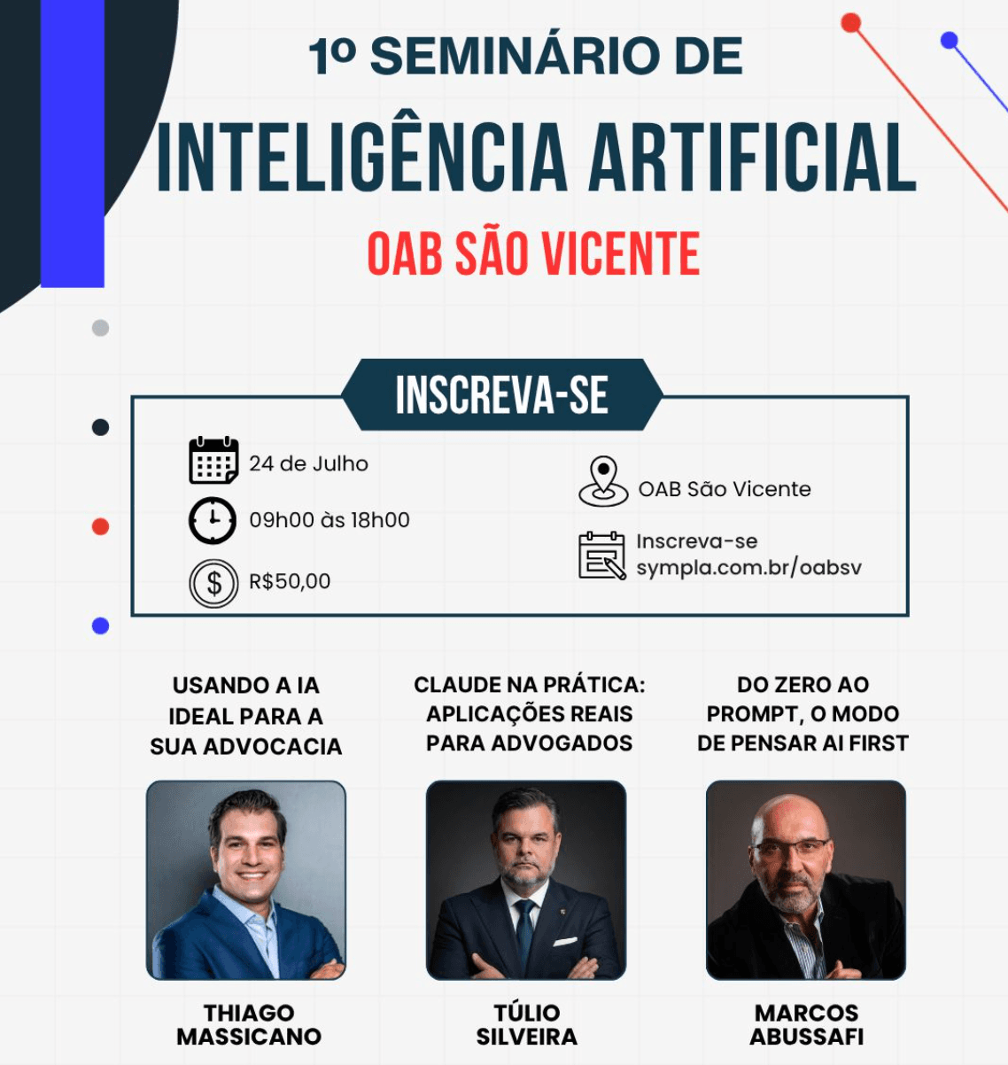 1º Seminário de Inteligência Artificial OAB São Vicente