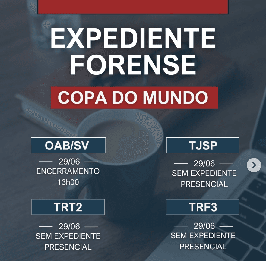 🇧🇷 Comunicado: Expediente Copa do Mundo 🇧🇷