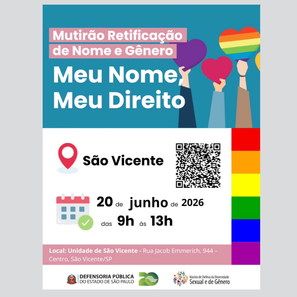 Mutirão Retificação de Nome e Gênero
