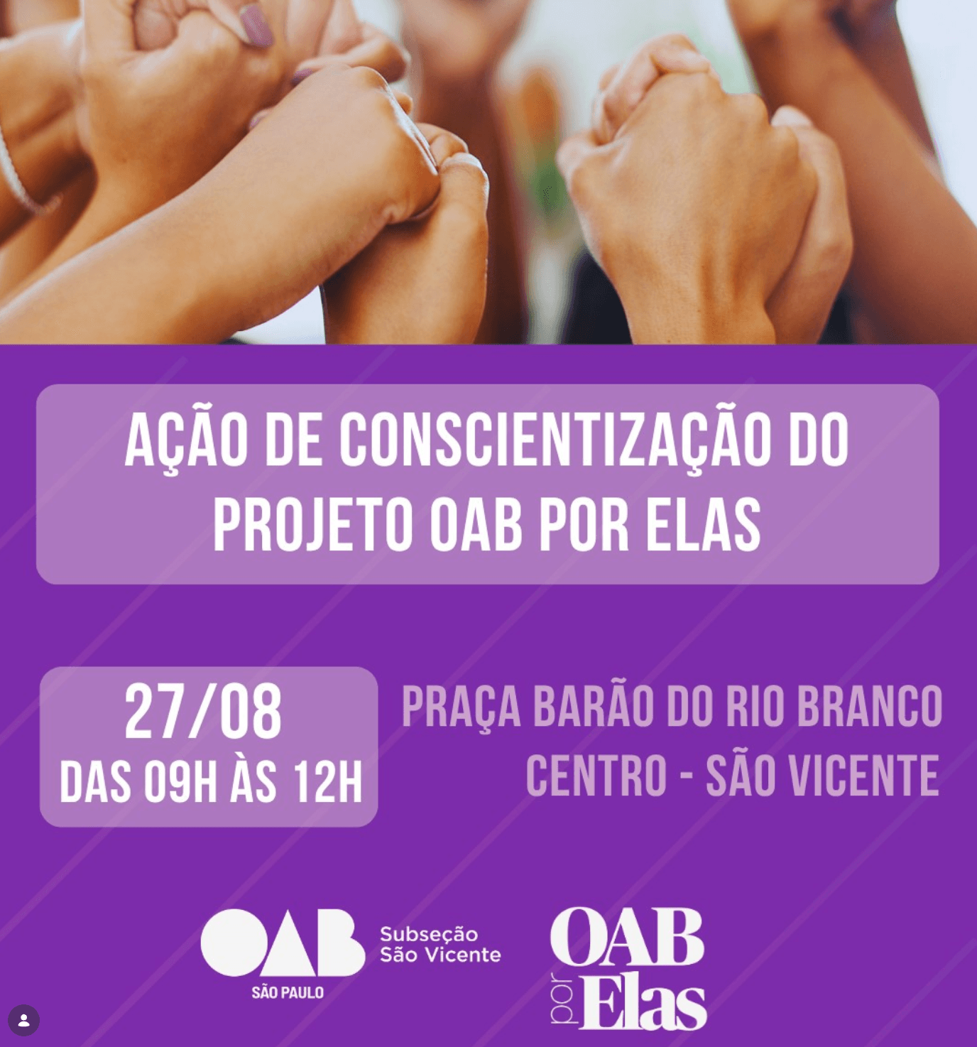 Ação de Conscientização: Projeto OAB por Elas