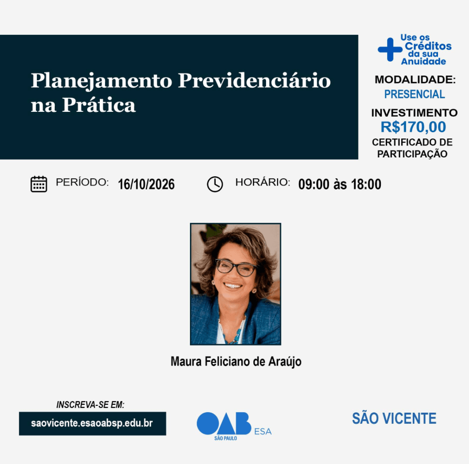 📙 ESA SV: Planejamento Previdenciário na Prática
