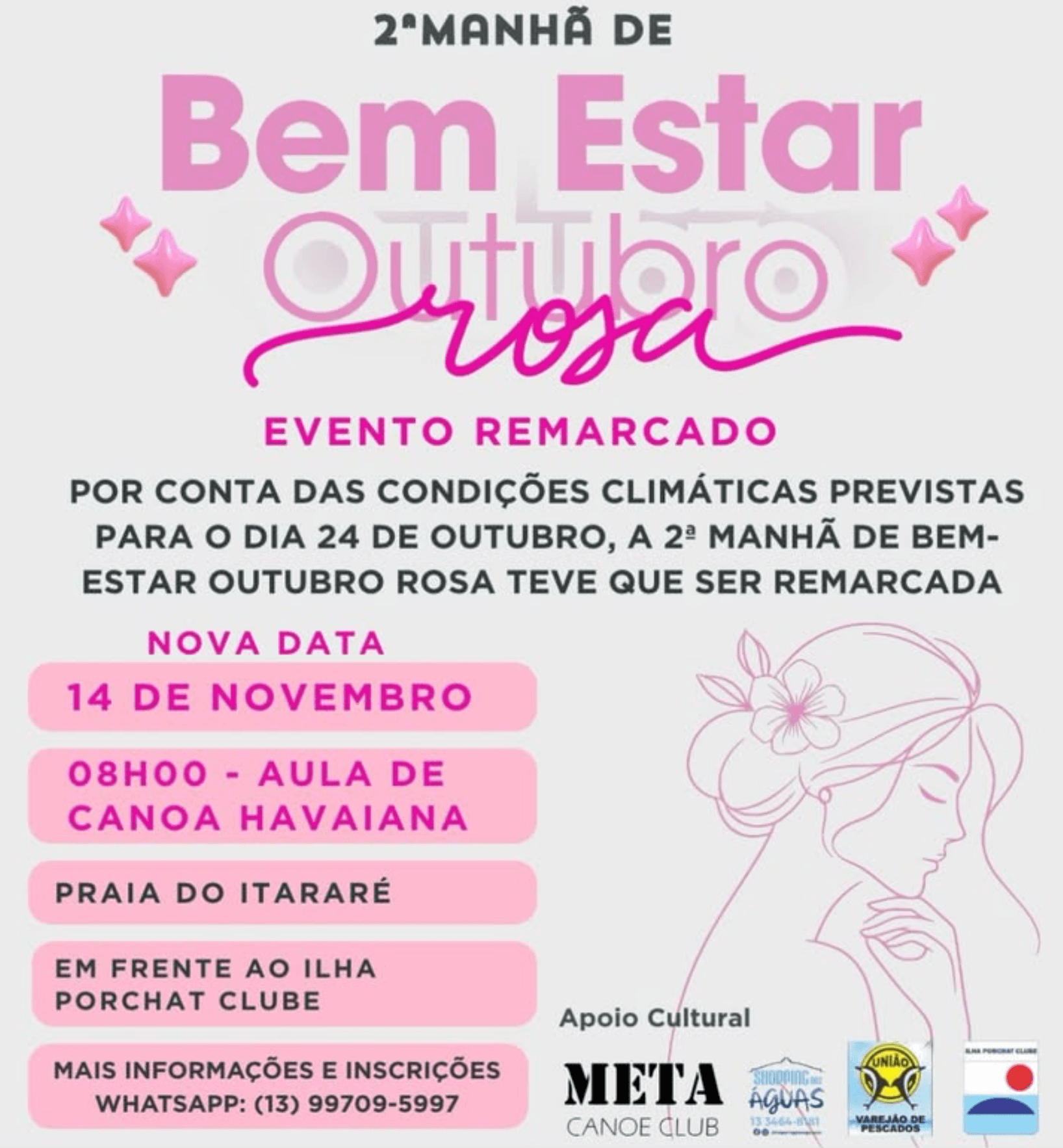 2ª Manhã de Bem-Estar Outubro Rosa